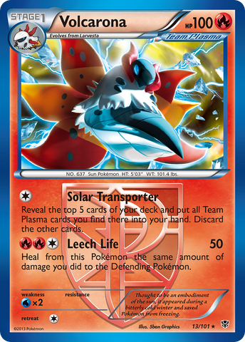 Volcarona (13/101) [Black & White: Plasma Blast] - The Mythic Store | 24h Order Processing