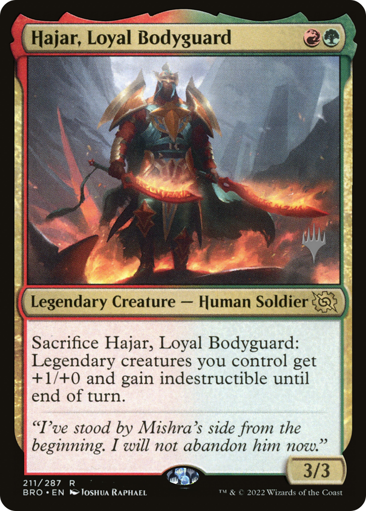 Hajar, Loyal Bodyguard (Promo Pack) [The Brothers' War Promos] - The Mythic Store | 24h Order Processing