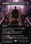 Sacrifice (Borderless) [Duskmourn: House of Horror Special Guests] - The Mythic Store | 24h Order Processing