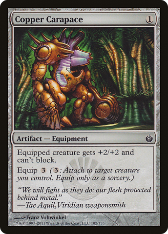 Copper Carapace [Mirrodin Besieged] - The Mythic Store | 24h Order Processing