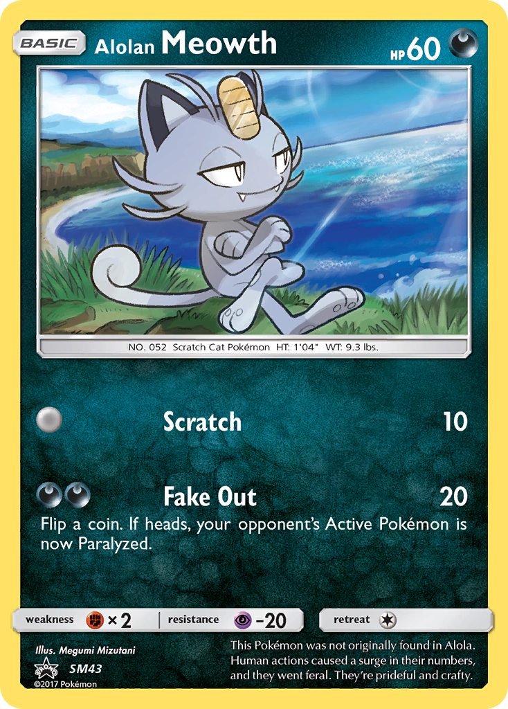 Alolan Meowth (SM43) [Sun & Moon: Black Star Promos] - The Mythic Store | 24h Order Processing