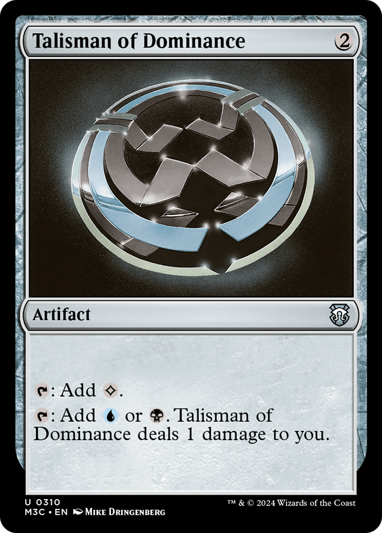 Talisman of Dominance (Ripple Foil) [Modern Horizons 3 Commander] - The Mythic Store | 24h Order Processing