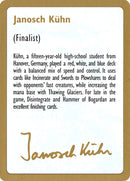 Janosch Kuhn Bio [World Championship Decks 1997] - The Mythic Store | 24h Order Processing