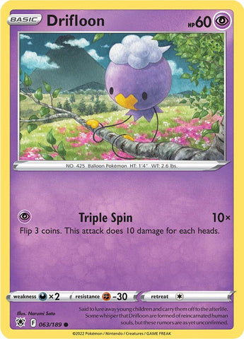 Drifloon (063/189) [Sword & Shield: Astral Radiance] - The Mythic Store | 24h Order Processing