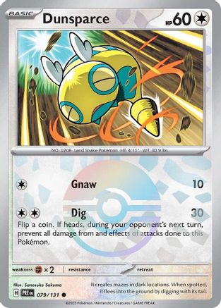 Dunsparce (079/131) (Poke Ball Pattern) [Scarlet & Violet: Prismatic Evolutions] - The Mythic Store | 24h Order Processing