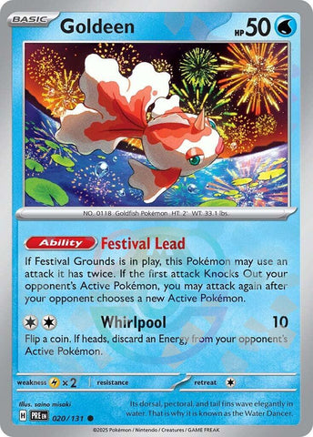 Goldeen (020/131) (Master Ball Pattern) [Scarlet & Violet: Prismatic Evolutions] - The Mythic Store | 24h Order Processing