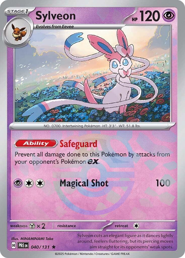 Sylveon (040/131) (Master Ball Pattern) [Scarlet & Violet: Prismatic Evolutions] - The Mythic Store | 24h Order Processing