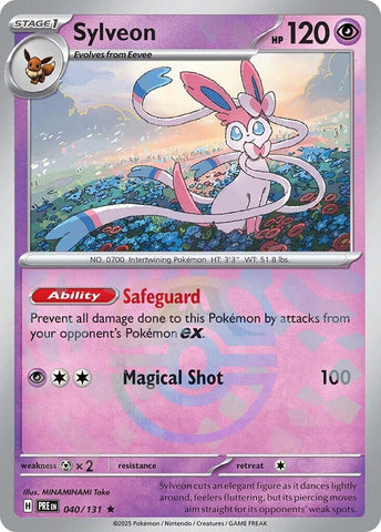 Sylveon (040/131) (Master Ball Pattern) [Scarlet & Violet: Prismatic Evolutions] - The Mythic Store | 24h Order Processing