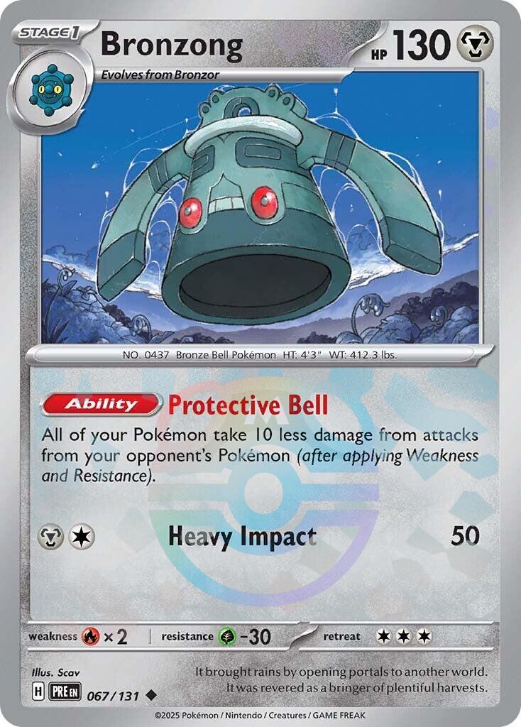 Bronzong (067/131) (Master Ball Pattern) [Scarlet & Violet: Prismatic Evolutions] - The Mythic Store | 24h Order Processing