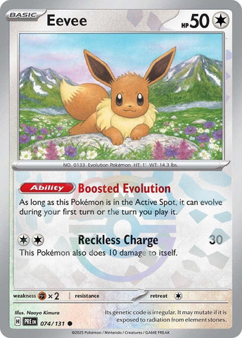 Eevee (074/131) (Master Ball Pattern) [Scarlet & Violet: Prismatic Evolutions] - The Mythic Store | 24h Order Processing