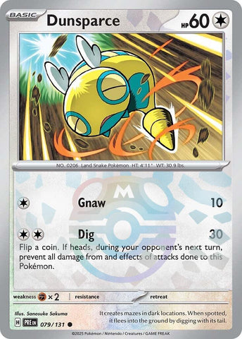 Dunsparce (079/131) (Master Ball Pattern) [Scarlet & Violet: Prismatic Evolutions] - The Mythic Store | 24h Order Processing