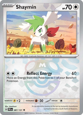 Shaymin (087/131) (Master Ball Pattern) [Scarlet & Violet: Prismatic Evolutions] - The Mythic Store | 24h Order Processing