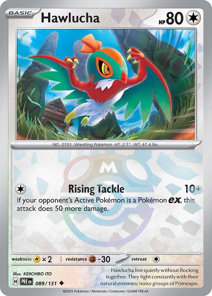 Hawlucha (089/131) (Master Ball Pattern) [Scarlet & Violet: Prismatic Evolutions] - The Mythic Store | 24h Order Processing