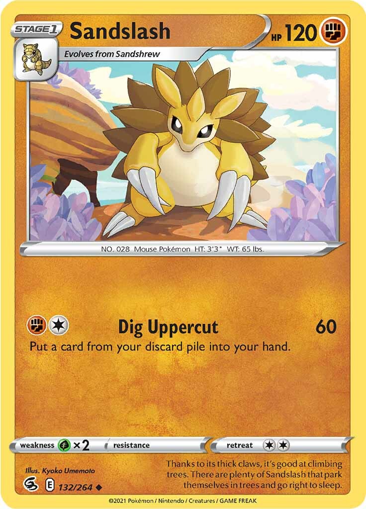 Sandslash (132/264) [Sword & Shield: Fusion Strike] - The Mythic Store | 24h Order Processing