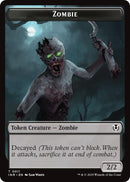 Zombie (0011) // Zombie (0012) Double-Sided Token [Innistrad Remastered Tokens] - The Mythic Store | 24h Order Processing