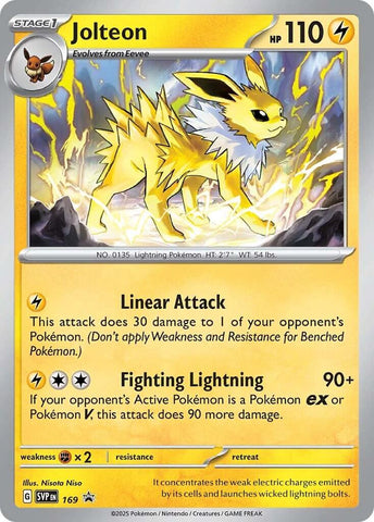 Jolteon (SVP169) [Scarlet & Violet: Black Star Promos] - The Mythic Store | 24h Order Processing