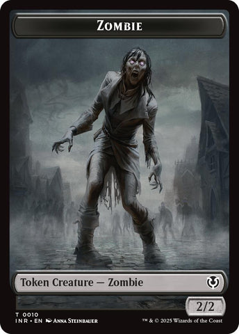 Zombie (0010) // Blood Double-Sided Token [Innistrad Remastered Tokens] - The Mythic Store | 24h Order Processing