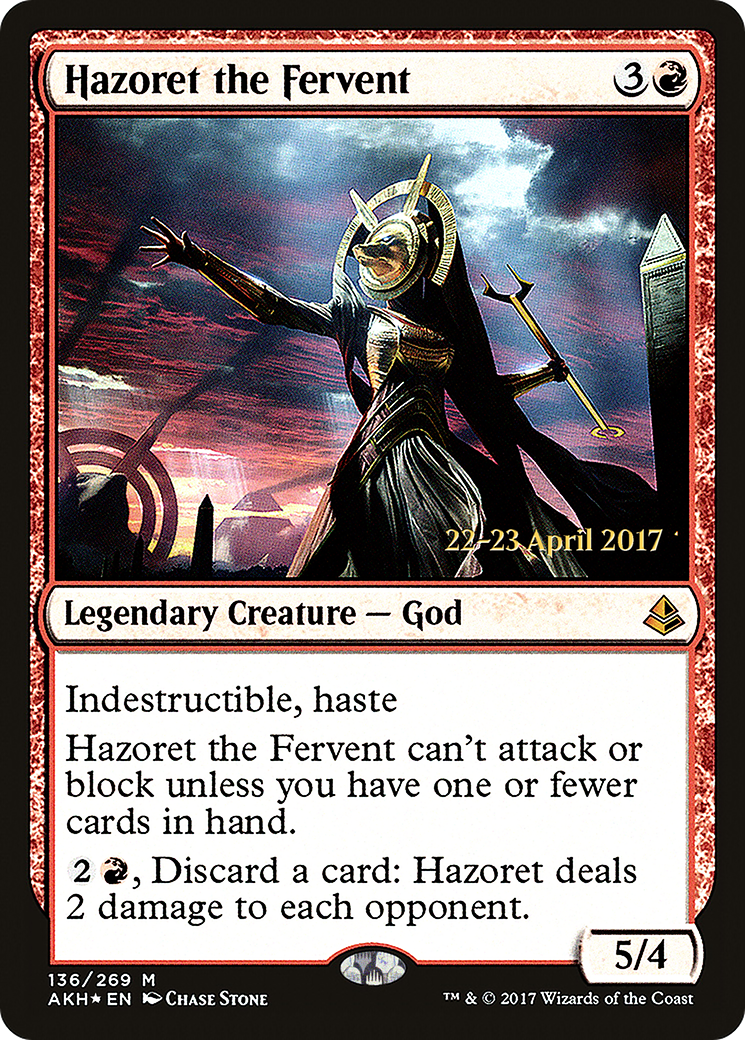 Hazoret the Fervent [Amonkhet Prerelease Promos] - The Mythic Store | 24h Order Processing