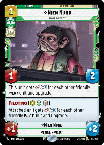 Nien Nunb - Loyal Co-Pilot (093/262) (093/257) [Jump to Lightspeed] - The Mythic Store | 24h Order Processing