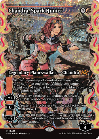 Chandra, Spark Hunter (Showcase Fracture Foil) (Japanese) [Aetherdrift] - The Mythic Store | 24h Order Processing