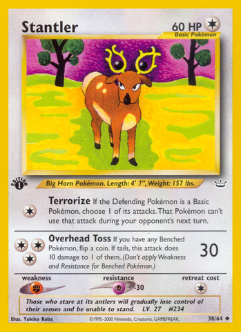Stantler (38/64) [Neo Revelation 1st Edition] - The Mythic Store | 24h Order Processing