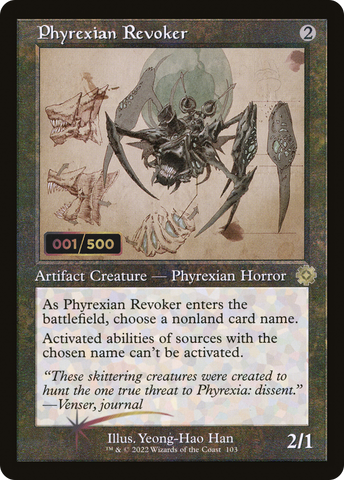 Phyrexian Revoker (Retro Schematic) (Serialized) [The Brothers' War Retro Artifacts] - The Mythic Store | 24h Order Processing