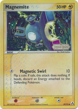Magnemite (59/92) (Stamped) [EX: Legend Maker] - The Mythic Store | 24h Order Processing