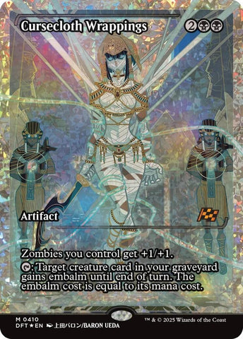 Cursecloth Wrappings (Showcase Fracture Foil) (Japanese) [Aetherdrift] - The Mythic Store | 24h Order Processing
