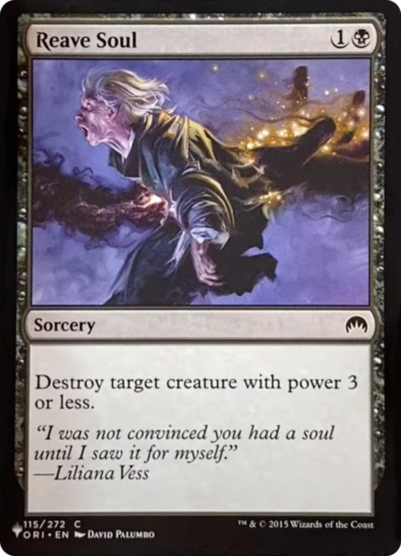 Reave Soul [The List] - The Mythic Store | 24h Order Processing
