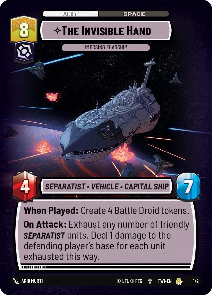The Invisible Hand - Imposing Flagship (1/2) (Store Showdown) (1/2) [Twilight of the Republic Promos]