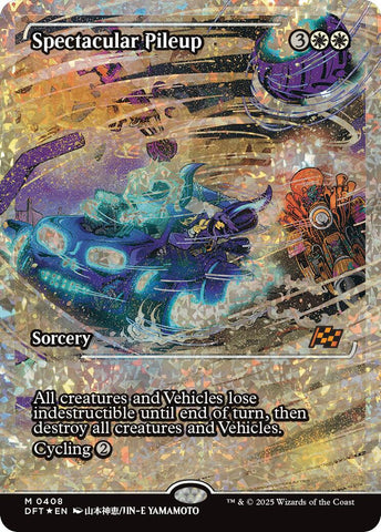 Spectacular Pileup (Showcase Fracture Foil) (Japanese) [Aetherdrift] - The Mythic Store | 24h Order Processing