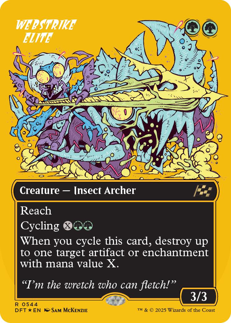 Webstrike Elite (Borderless) (First-Place Foil) [Aetherdrift] - The Mythic Store | 24h Order Processing