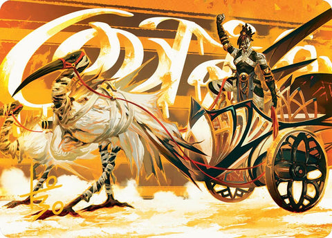 Skyseer's Chariot Art Card (Gold-Stamped Signature) [Aetherdrift Art Series] - The Mythic Store | 24h Order Processing