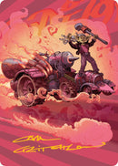 Burner Rocket Art Card (Gold-Stamped Signature) [Aetherdrift Art Series] - The Mythic Store | 24h Order Processing