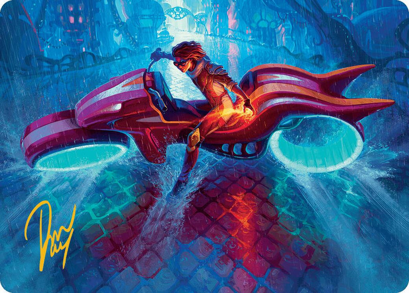 Chandra, Spark Hunter Art Card (Gold-Stamped Signature) [Aetherdrift Art Series] - The Mythic Store | 24h Order Processing