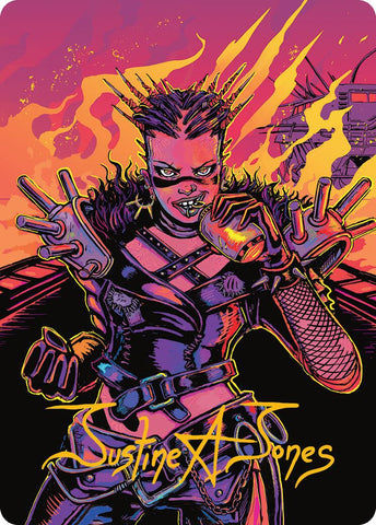 Far Fortune, End Boss Art Card (2/54) (Gold-Stamped Signature) [Aetherdrift Art Series] - The Mythic Store | 24h Order Processing