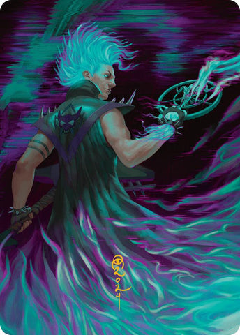 Winter, Cursed Rider Art Card (Gold-Stamped Signature) [Aetherdrift Art Series] - The Mythic Store | 24h Order Processing