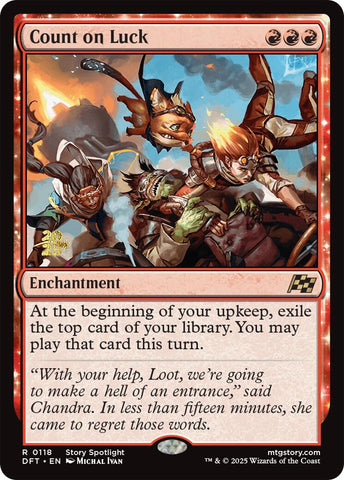 Count on Luck [Aetherdrift Prerelease Promos] - The Mythic Store | 24h Order Processing