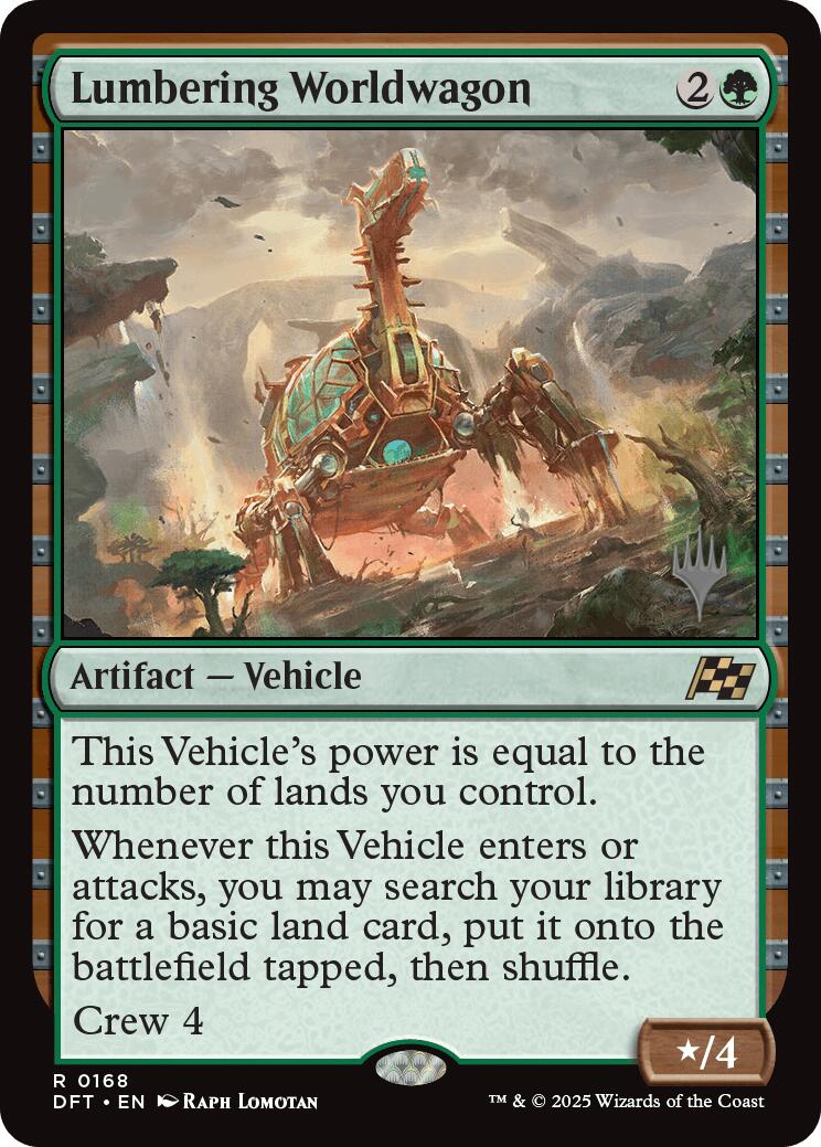 Lumbering Worldwagon (Promo Pack) [Aetherdrift Promos] - The Mythic Store | 24h Order Processing