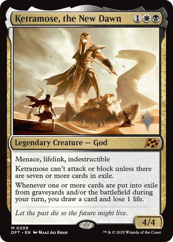 Ketramose, the New Dawn (Promo Pack) [Aetherdrift Promos] - The Mythic Store | 24h Order Processing