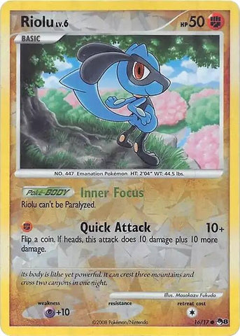 Riolu (016/017) (Cracked Ice Holo) [Miscellaneous Cards] - The Mythic Store | 24h Order Processing