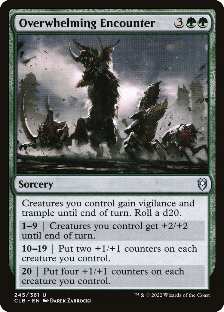 Overwhelming Encounter [Commander Legends: Battle for Baldur's Gate] - The Mythic Store | 24h Order Processing