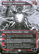 Koth, Fire of Resistance (Borderless Manga) [Phyrexia: All Will Be One] - The Mythic Store | 24h Order Processing