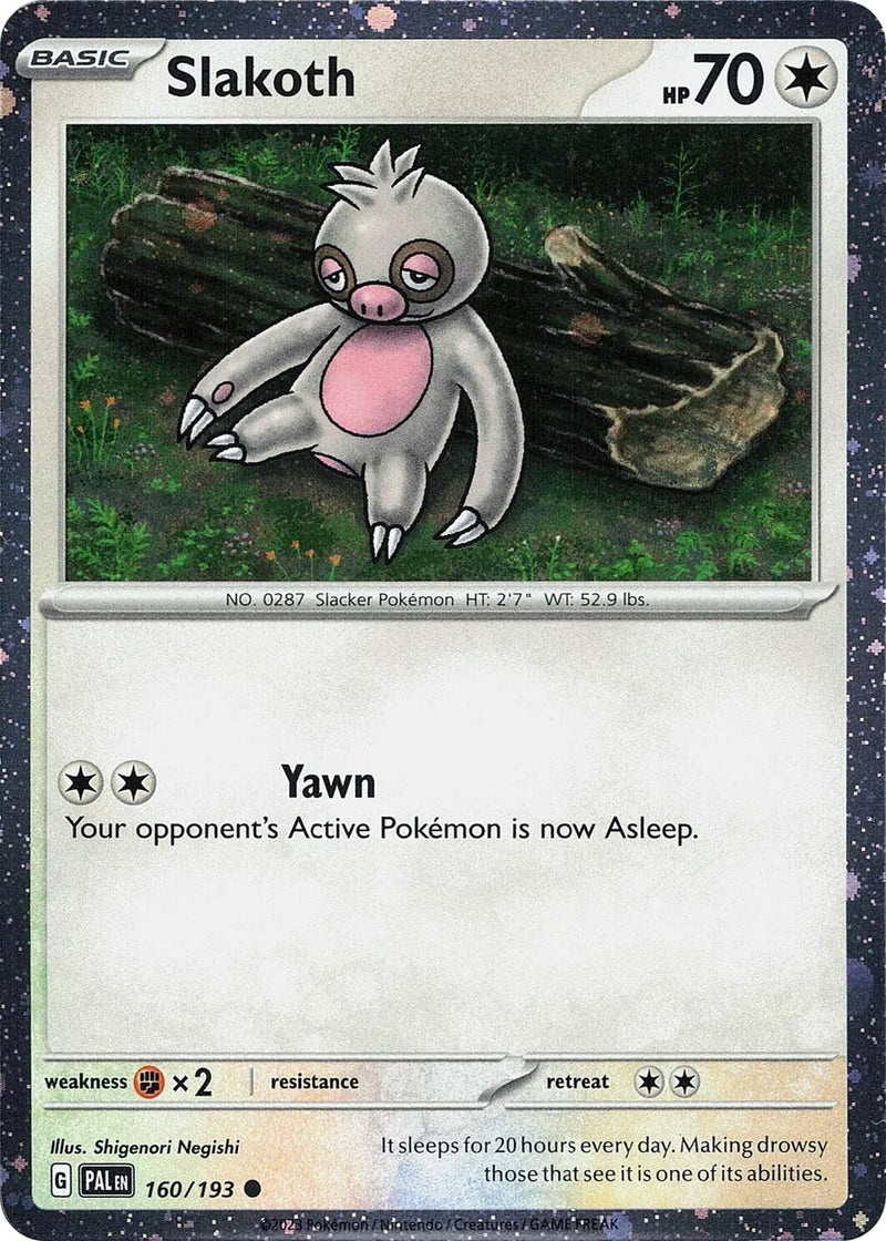 Slakoth (160/193) (Cosmos Holo) [Scarlet & Violet: Paldea Evolved] - The Mythic Store | 24h Order Processing