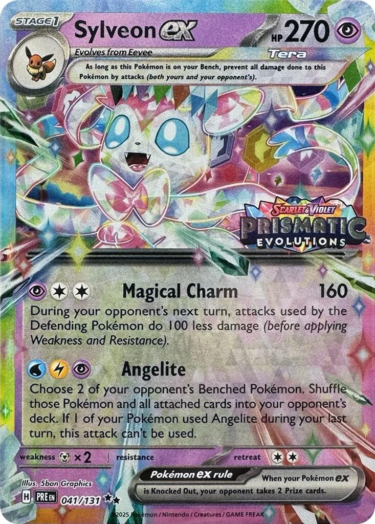 Sylveon ex (041/131) (Prismatic Evolutions Stamp) [Scarlet & Violet: Prismatic Evolutions] - The Mythic Store | 24h Order Processing