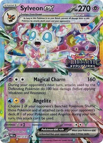 Sylveon ex (041/131) (Prismatic Evolutions Stamp) [Scarlet & Violet: Prismatic Evolutions] - The Mythic Store | 24h Order Processing
