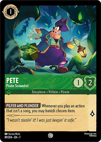 Pete - Pirate Scoundrel (89/204) [Archazia's Island] - The Mythic Store | 24h Order Processing