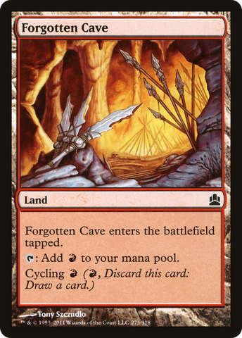 Forgotten Cave [Commander 2011] - The Mythic Store | 24h Order Processing