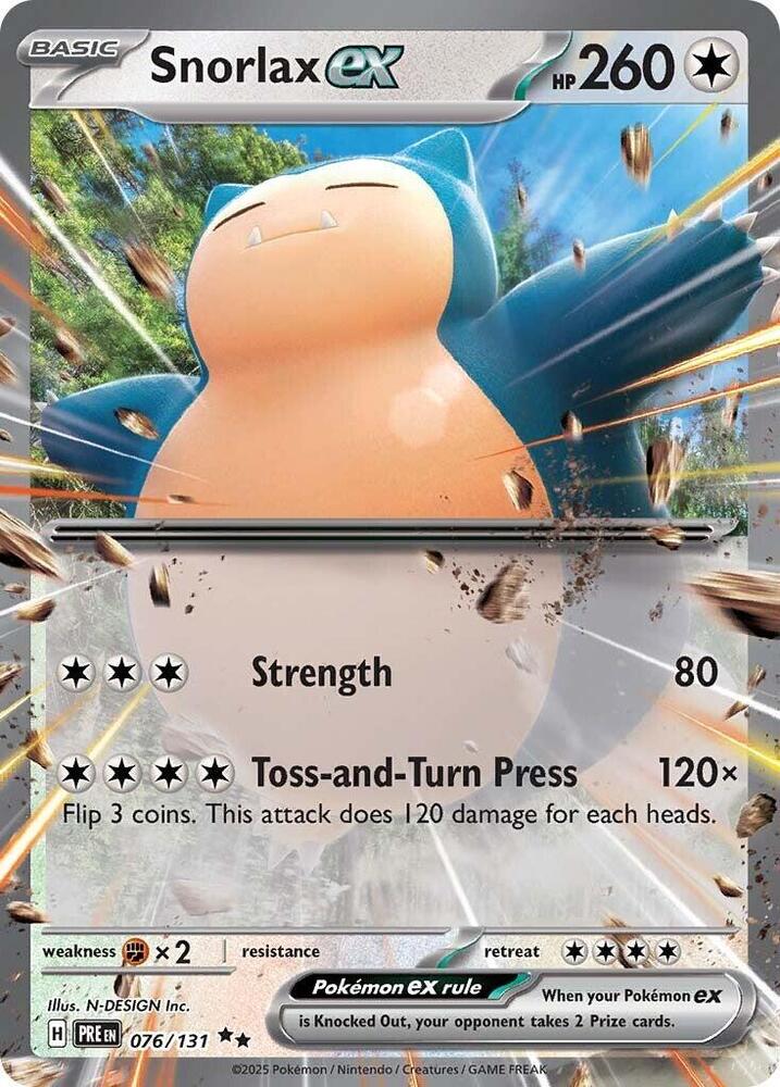 Snorlax ex (076/131) [Scarlet & Violet: Prismatic Evolutions] - The Mythic Store | 24h Order Processing