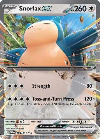 Snorlax ex (076/131) [Scarlet & Violet: Prismatic Evolutions] - The Mythic Store | 24h Order Processing